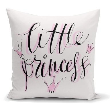 Lıttle Prıncess Dijital Baskılı Dekoratif Yastık Kırlent Kılıfı