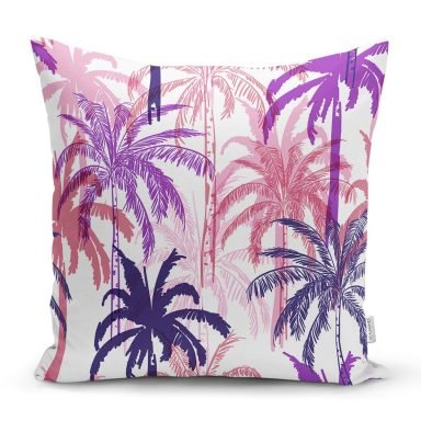 Pudra Renkler Ananas Desenli Özel Tasarım Yastık Kırlent Kılıfı