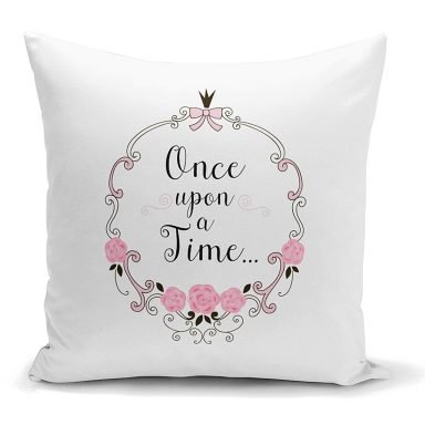 Once Upon A Time Dijital Baskılı Yastık Kırlent Kılıfı