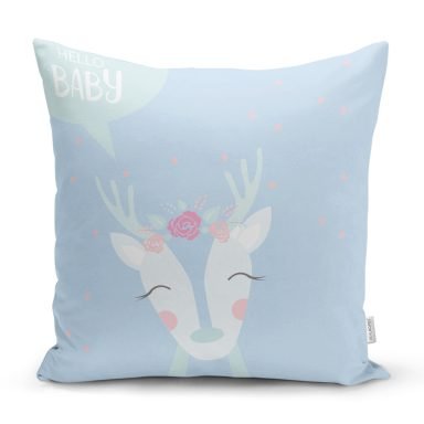 RealHomes Özel Tasarımlı Dijital Baskılı Çocuk Odası Yastık Kırlent Kılıfı