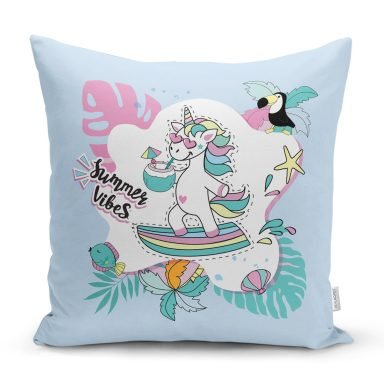 RealHomes Özel Tasarımlı Dijital Baskılı Çocuk Odası Yastık Kırlent Kılıfı