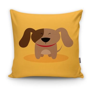 Realhomes Köpek Desenli Dijital Baskılı Modern Kırlent Kılıfı