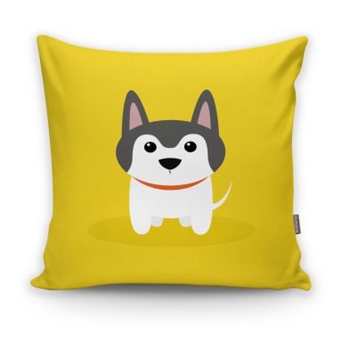 Realhomes Köpek Desenli Dijital Baskılı Modern Kırlent Kılıfı