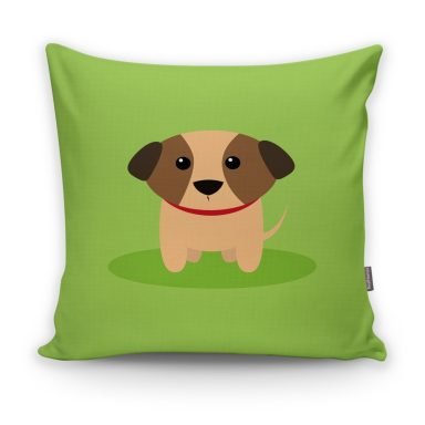 Realhomes Köpek Desenli Dijital Baskılı Modern Kırlent Kılıfı