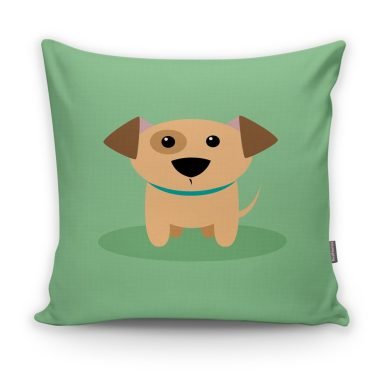 Realhomes Köpek Desenli Dijital Baskılı Modern Kırlent Kılıfı