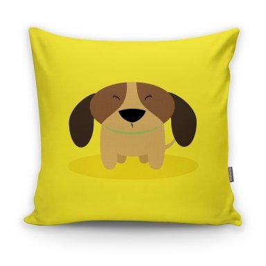 Realhomes Köpek Desenli Dijital Baskılı Modern Kırlent Kılıfı