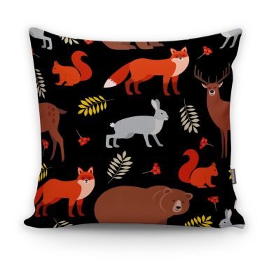 Realhomes Sevimli Hayvanlar Desenli Dijital Baskılı Modern Yastık Kılıfı