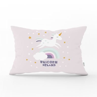 Unicorn Özerl Tasarımlı At Motifli Çocuk Odası Dikdörtgen Yastık Kılıfı