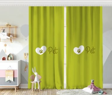 Realhomes Pet Dijital Baskılı Modern Fon Perde