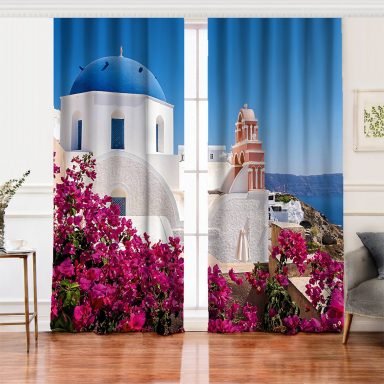 RealHomes Dijital Baskılı Salon Fon Perde