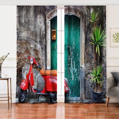 RealHomes Dijital Baskılı Salon Fon Perde