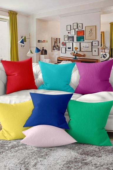 Realhomes Dijital Baskılı Özel Tasarım 7'li Kırlent Kılıfı Seti