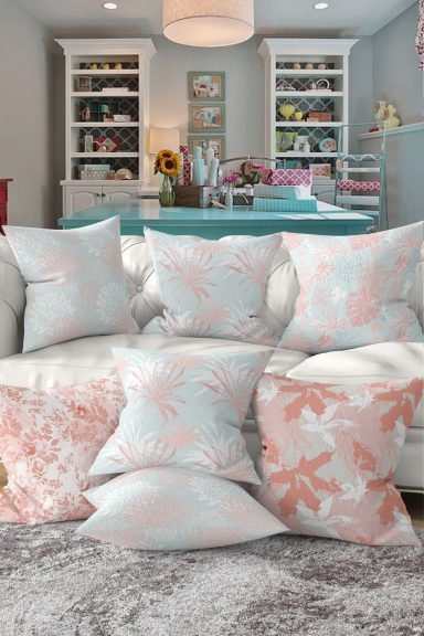 Realhomes Dijital Baskılı Özel Tasarım 7'li Kırlent Kılıfı Seti