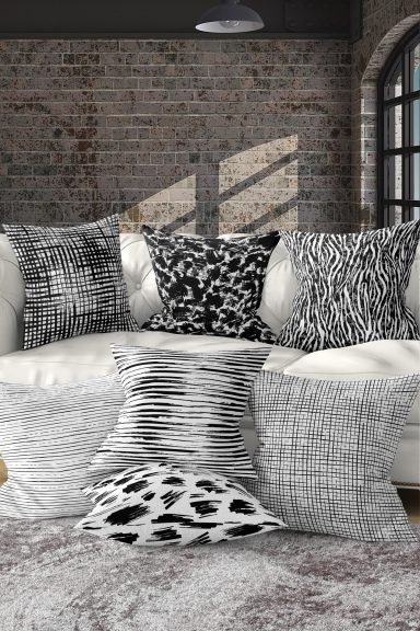 Realhomes Dijital Baskılı Özel Tasarım 7'li Kırlent Kılıfı Seti