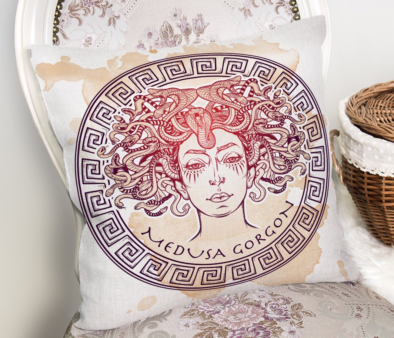 Rh-K5008-Medusa-Gorgon-Özel-Tasarım-Dijital-Baskılı-Yastık-Kılıfı-1
