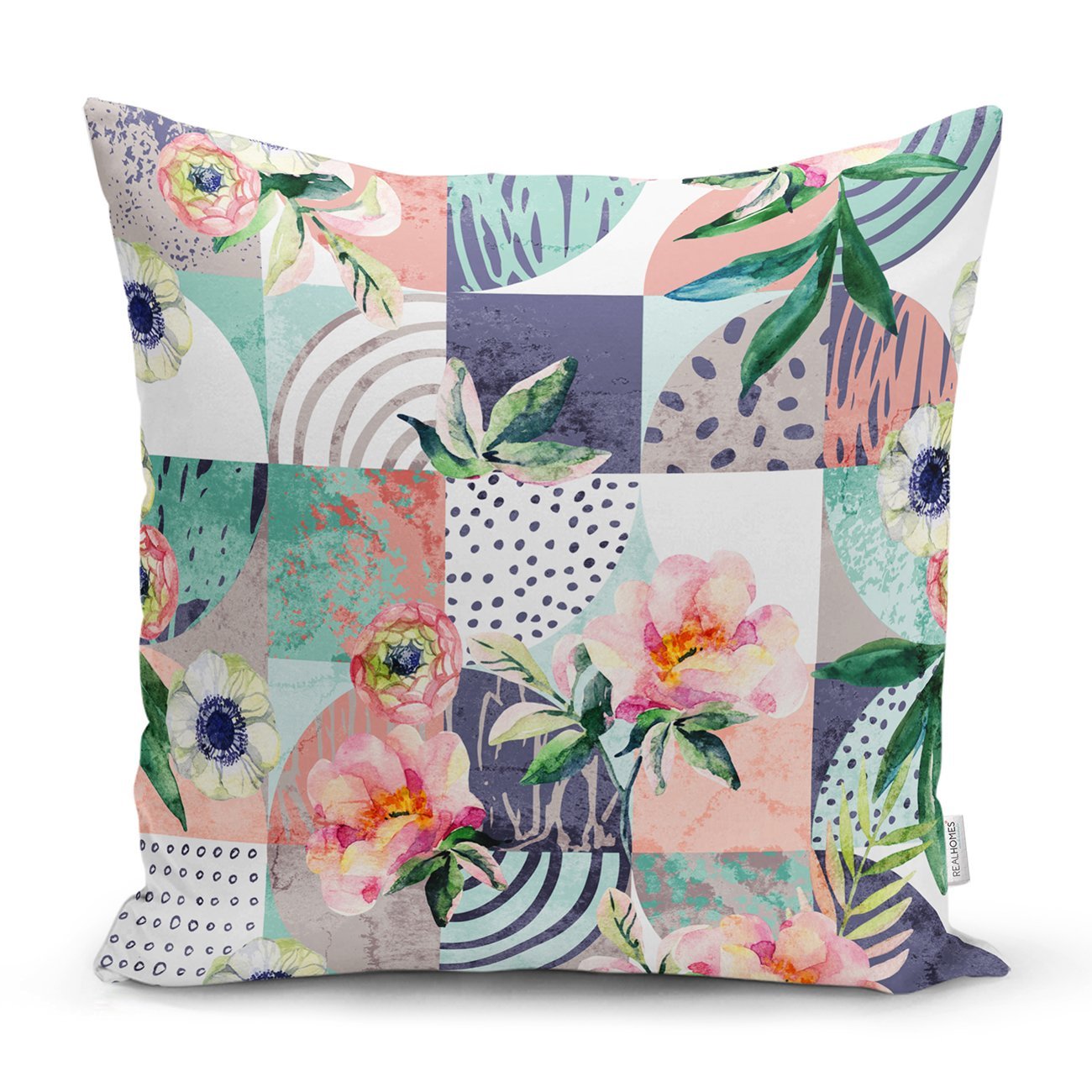 Rh-K5307-Geometrik-Şekillerde-Gül-Motifli-Özel-Tasarım-Kırlent-Kılıfı