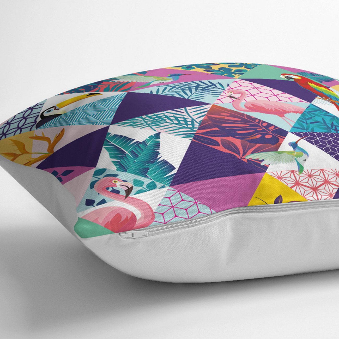 Rh-K5514-Geometrik-Üçgen-İçerisinde-Kuş-Baskılı-Kırlent-Kılıfı-2