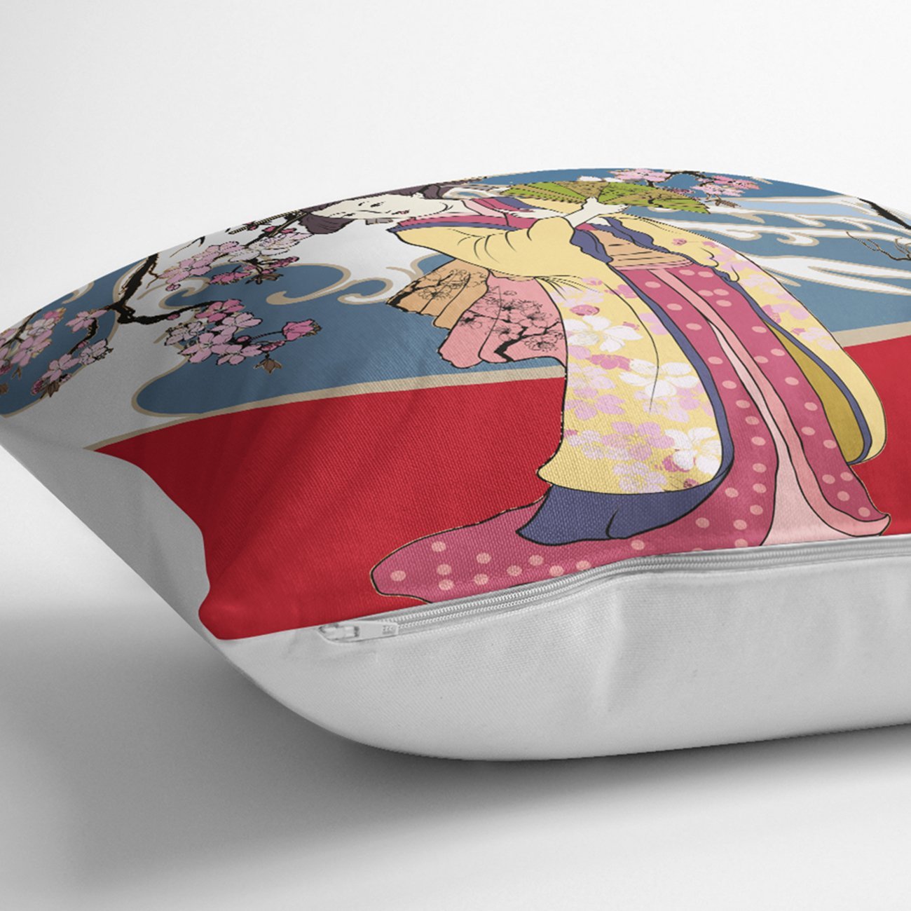 Rh-K5840-Yelpazeli-Japon-Kadın-Motifli-Dekoratif-Yastık-Kılıfı-2