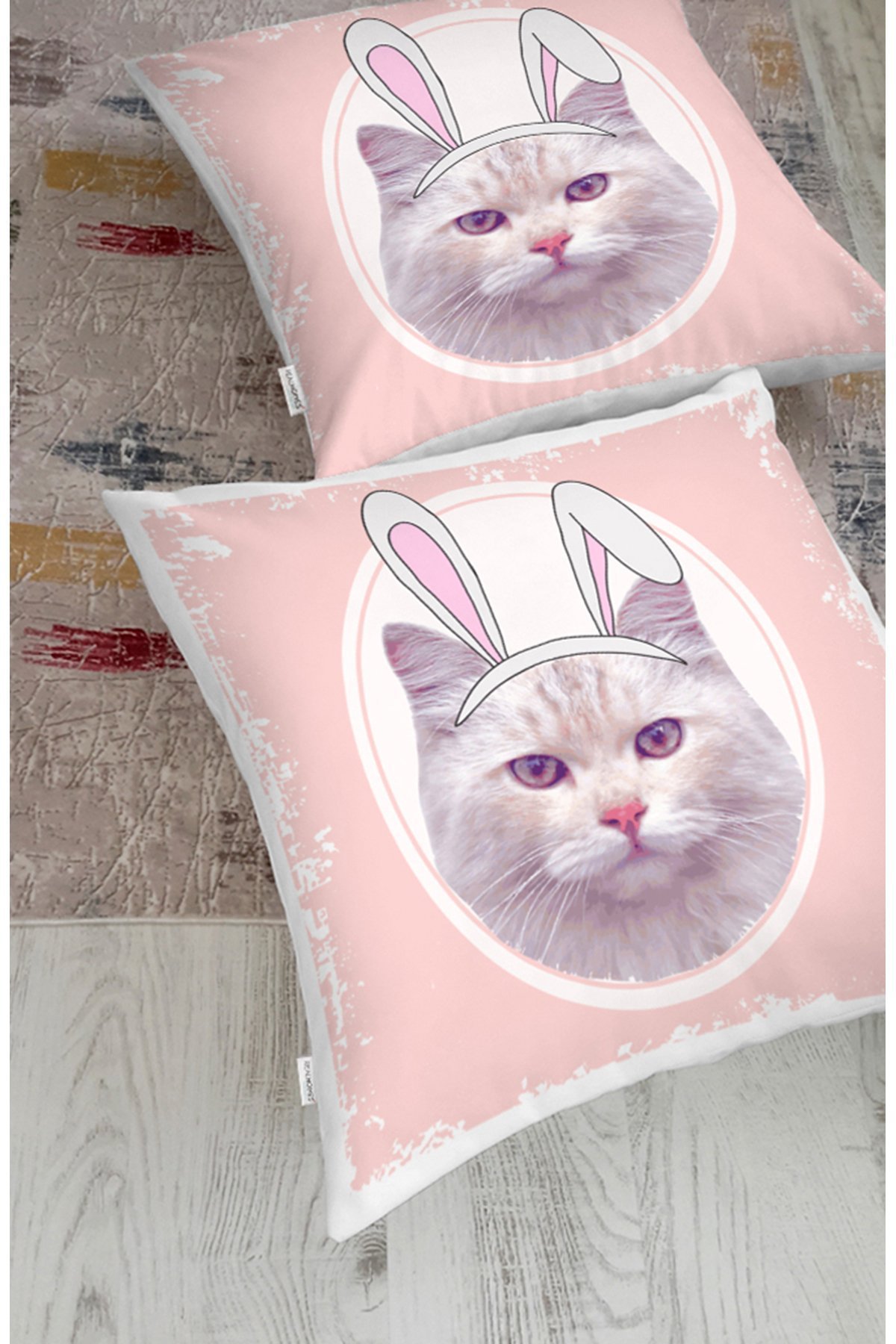 Rh-Hyer-5628-Sevimli-Kedi-Desenli-Dijital-Baskılı-Modern-Hayvan-Yer-Minderi-1