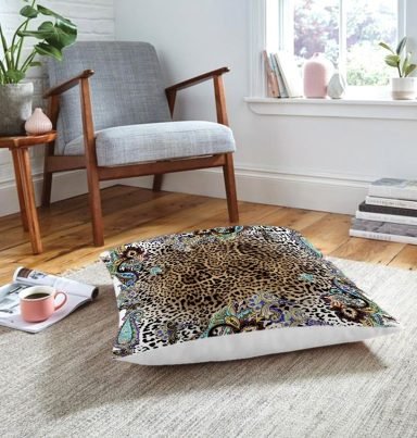Realhomes Spring Özel Tasarım Dijital Baskılı Modern Yer Minderi