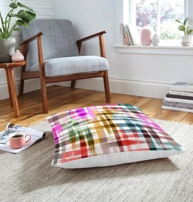Realhomes Spring Özel Tasarım Dijital Baskılı Modern Yer Minderi