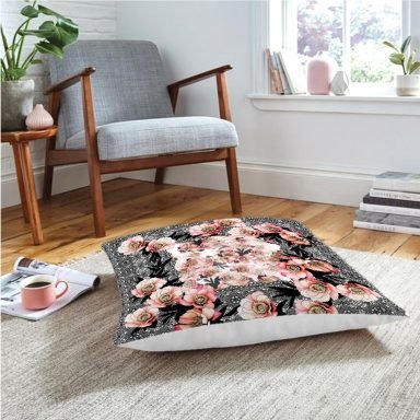 Realhomes Özel Tasarım Dijtal Baskılı Modern Yer Minderi