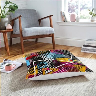 Realhomes Özel Tasarım Dijital Baskılı Modern Yer Minderi
