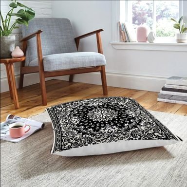 Realhomes Damask motifli Modern Yer Minderi
