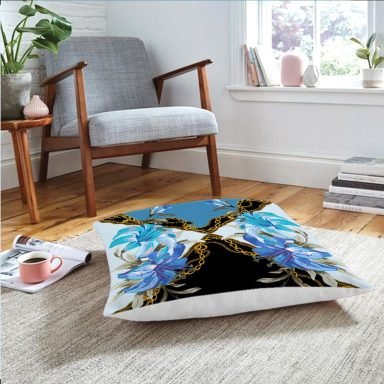RealHomes Özel Tasarım Dijital Baskılı Modern Yer Minderi