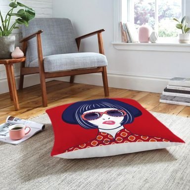 Realhomes Dijital Baskılı Özel Tasarım Dekoratif Modern Yer Minderi