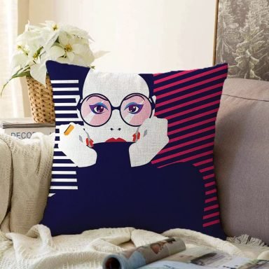 Icon Women Özel Tasarımlı Dijital Baskılı Raşel Yastık Kırlent Kılıfı