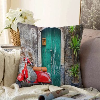 Realhomes Dijital Baskılı Raşel Yastık Kırlent Kılıfı