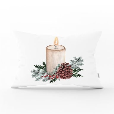 Özel Tasarım Christmas Temalı Dijital Baskılı Modern Dikdörtgen Kırlent Kılıfı