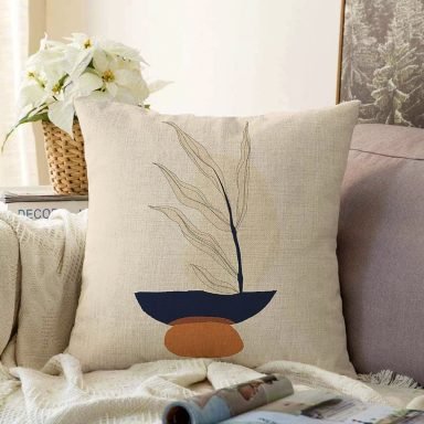 Boho Çizimli Özel Tasarımlı Dijital Baskılı Modern Raşel Yastık Kırlent Kılıfı
