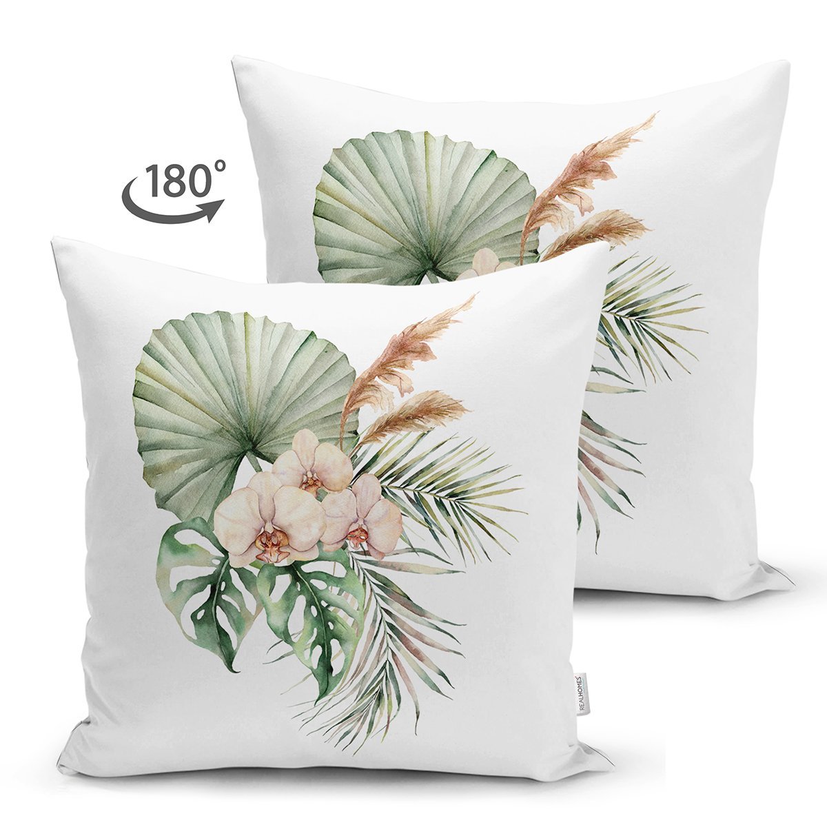 Suet-K10068-Egzotik-Yaprak-Tasarimli-Dijital-Baskili-Modern-Suet-Yastik-Kirlent-Kilifi-1