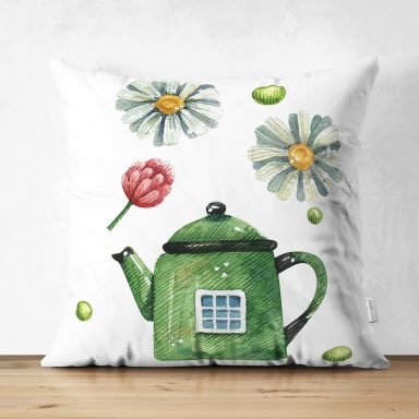 Özel Tasarım Modern Dijital Baskılı Dekoratif Süet Yastık Kırlent Kılıfı