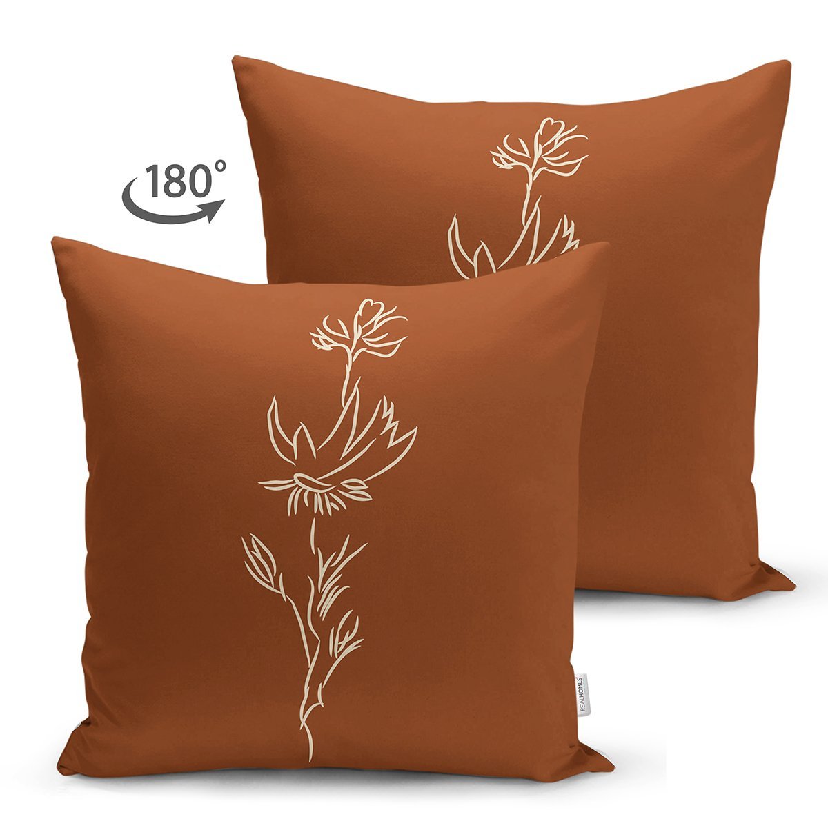 Suet-K10124-Kahve-Zemin-Minimalist-Cizimli-Dijital-Baskili-Modern-Suet-Yastik-Kirlent-Kilifi-1