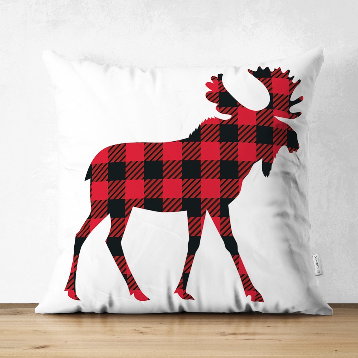 Suet-K10193-Ekose-Geyik-Tasarimli-Dijital-Baskili-Modern-Suet-Yastik-Kirlent-Kilifi