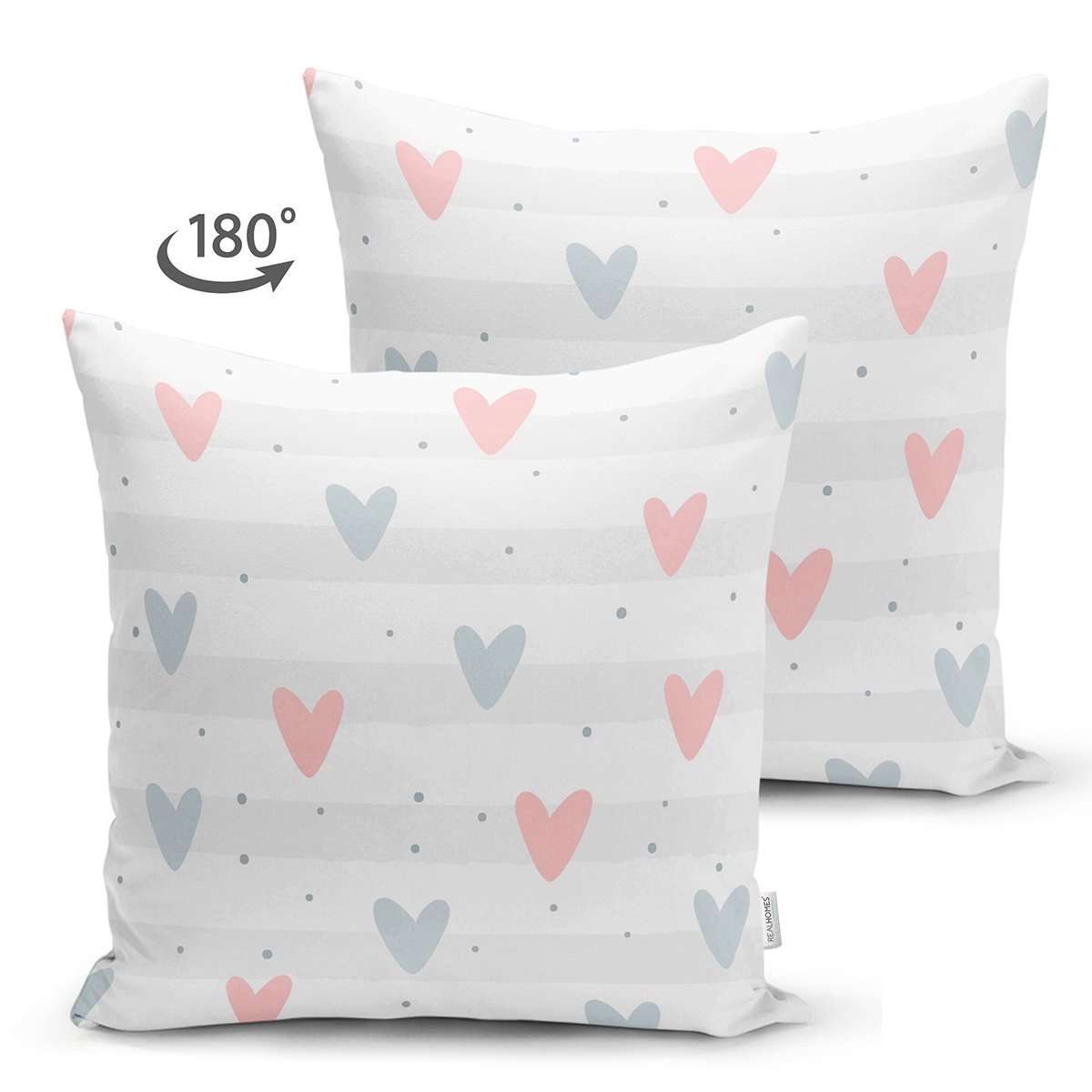 Suet-K1031-Realhomes-Mint-Yesili-Cizgiler-Uzerine-Kalp-Motifli-Ozel-Tasarim-Dijital-Baskili-Cocuk-Odasi-Suet-Yastik-Kirlent-Kilifi-1