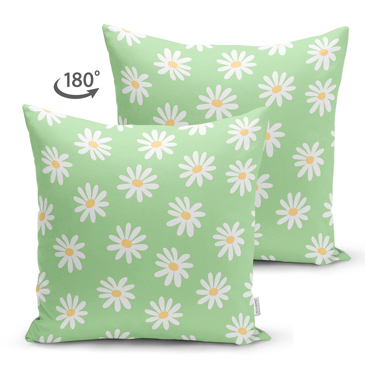 Suet-K10379-Yesil-Zemin-Papatya-Ozel-Tasarimli-Dijital-Baskili-Modern-Suet-Yastik-Kirlent-Kilifi-1