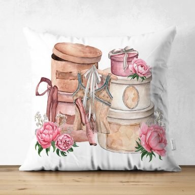 Hediye Paketleri Özel Tasarım Dijital Baskılı Dekoratif Süet Yastık Kırlent Kılıfı