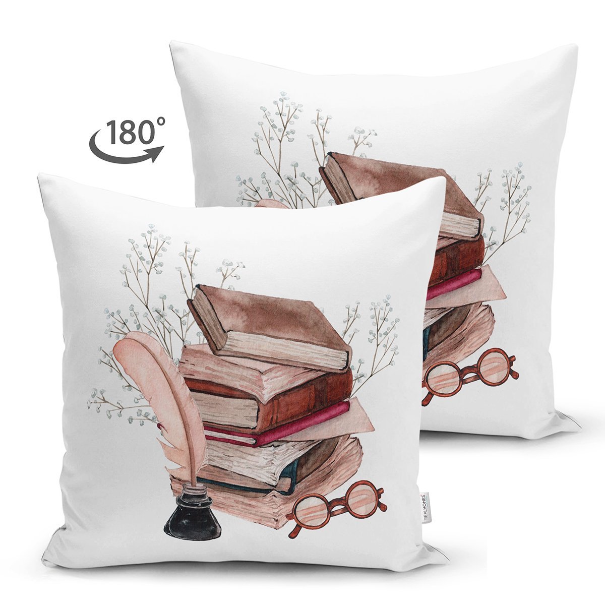 Suet-K10399-Retro-Defter-Tuylu-Kalem-Tasarimli-Dijital-Baskili-Modern-Suet-Yastik-Kirlent-Kilifi-1