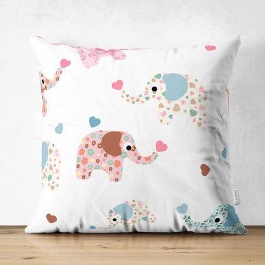 Realhomes Dijital Baskılı Özel Tasarım Çocuk Odası Süet Yastık Kırlent Kılıfı
