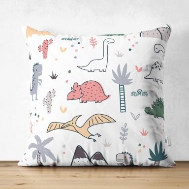Realhomes Dijital Baskılı Özel Tasarım Çocuk Odası Süet Yastık Kırlent Kılıfı