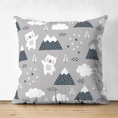 Realhomes Dijital Baskılı Özel Tasarım Çocuk Odası Süet Yastık Kırlent Kılıfı