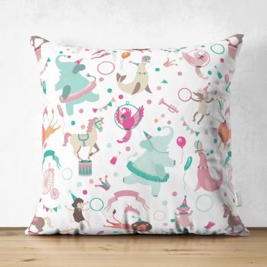 Realhomes Dijital Baskılı Özel Tasarım Çocuk Odası Süet Yastık Kırlent Kılıfı