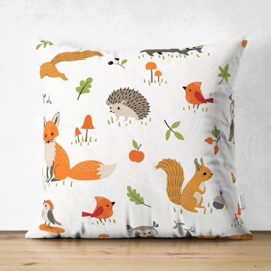 Realhomes Dijital Baskılı Özel Tasarım Çocuk Odası Süet Yastık Kırlent Kılıfı