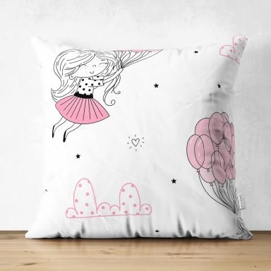 Realhomes Dijital Baskılı Özel Tasarım Çocuk Odası Süet Yastık Kırlent Kılıfı