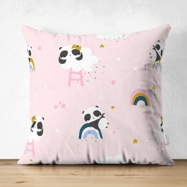 Realhomes Dijital Baskılı Özel Tasarım Çocuk Odası Süet Yastık Kırlent Kılıfı
