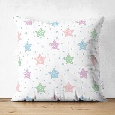 Realhomes Dijital Baskılı Özel Tasarım Çocuk Odası Süet Yastık Kırlent Kılıfı